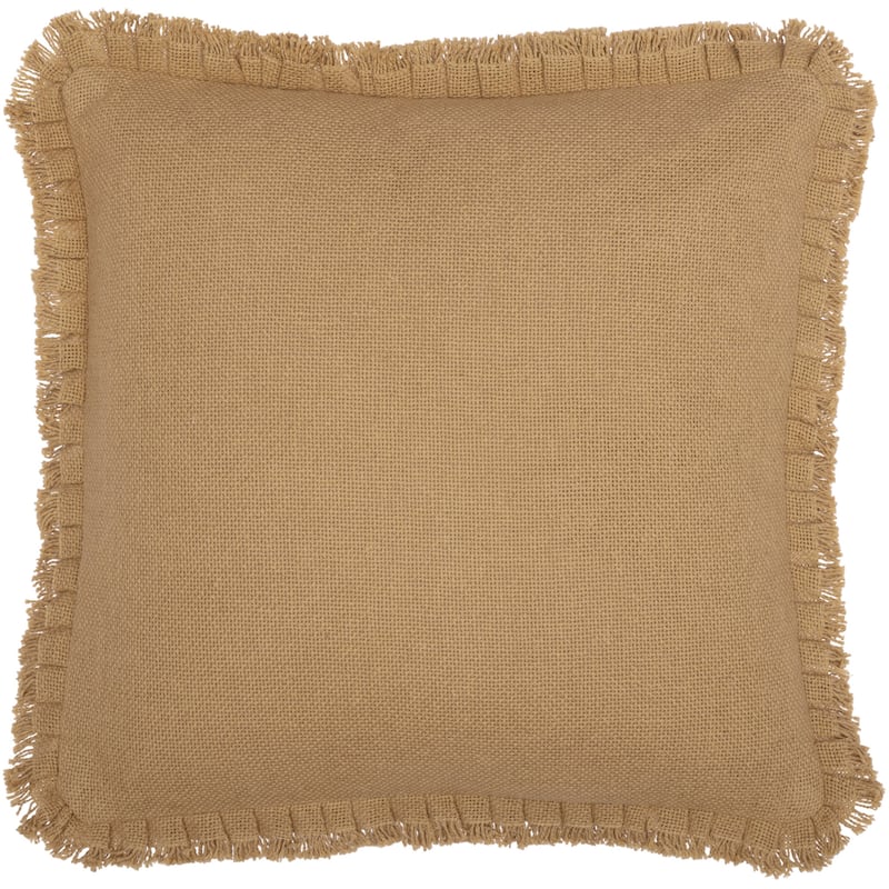 Farmhouse Bedding VHC Cotton Burlap 18x18 Pillow Solid Color (Pillow Cover, Pillow Insert)