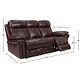 preview thumbnail 6 of 11, Hudson Power Reclining Top Grain Leather Sofa (Brown/ Blue/ Red)