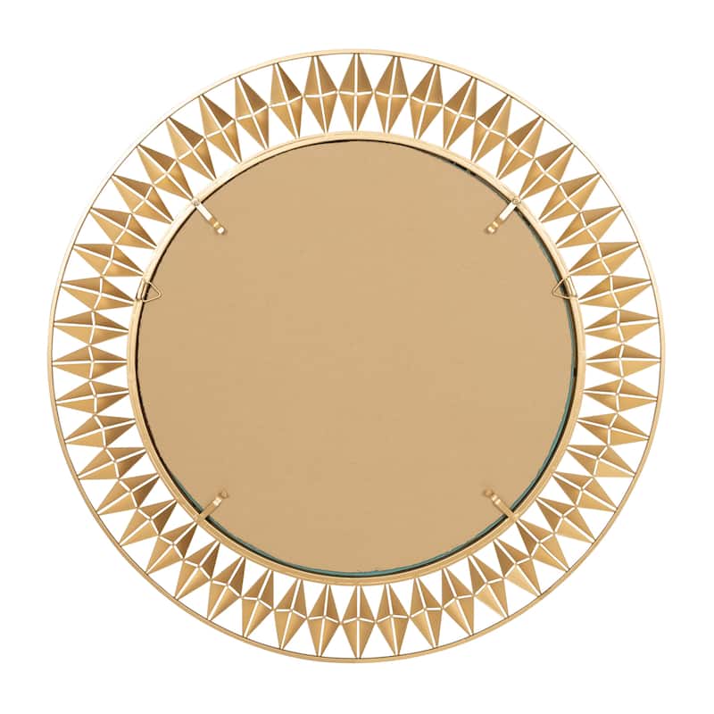 Varaluz Forever 33-inch French Gold Round Mirror