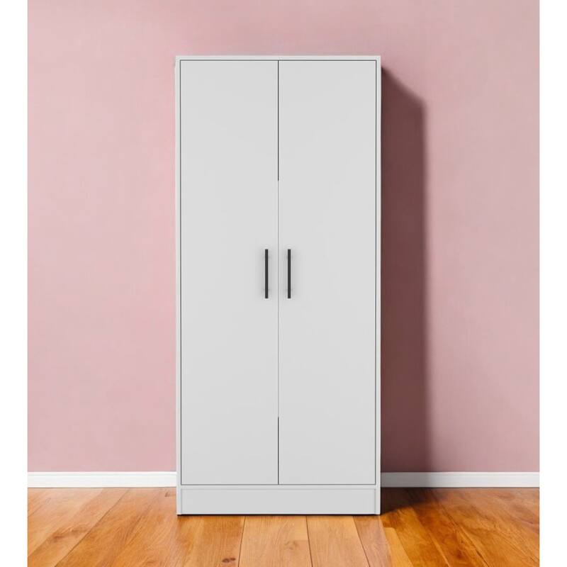 HomeRoots Two Piece White Bedroom Set - 2 Piece - Twin