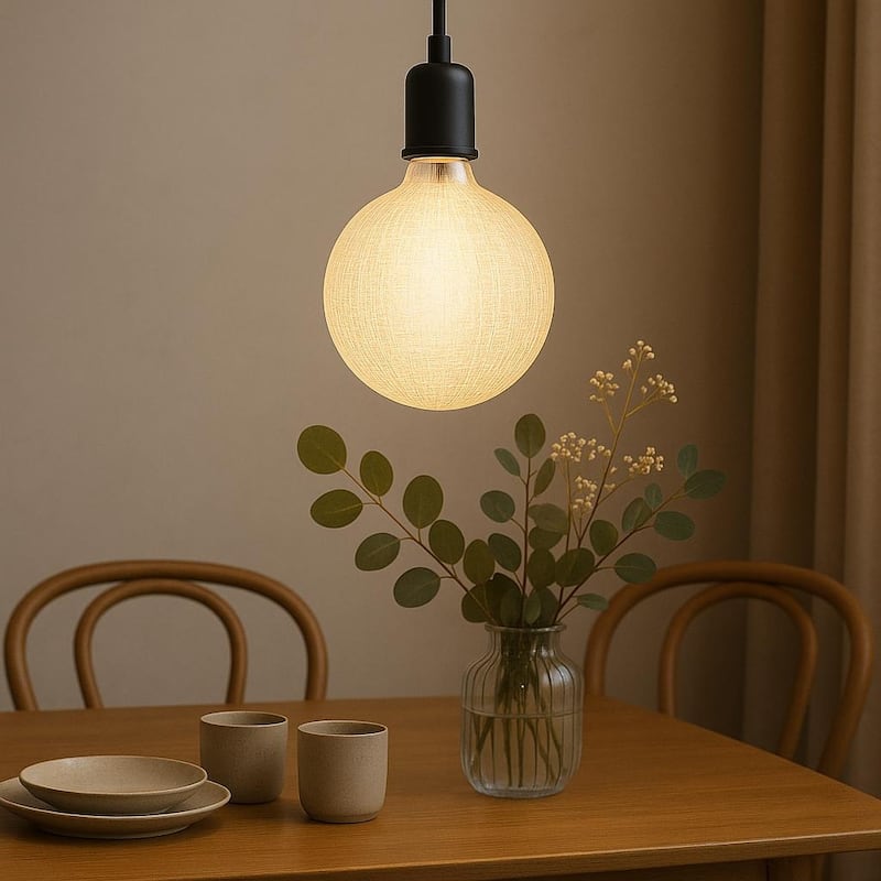 Festive Living LED G125 + COB Bulb Indoor/Outdoor Covered Edison Bulbs, E26 Base - Solara Classic - Large