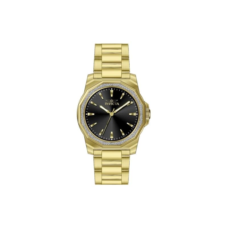 Invicta Men's 49107 Speedway Quartz 3 Hand Black Dial Watch