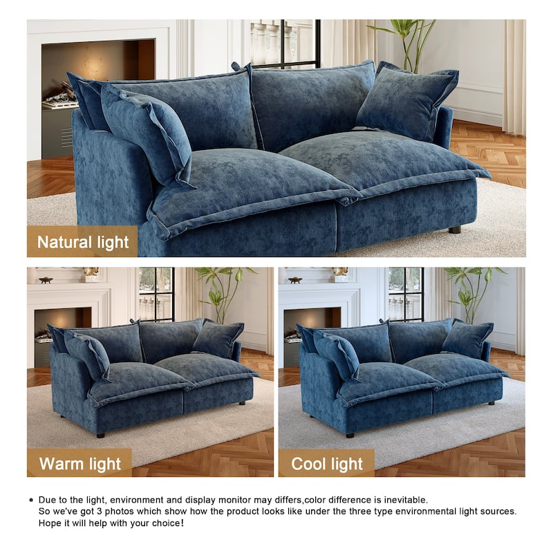 Cloud Chenille Upholstered Modular Sectional Sofa