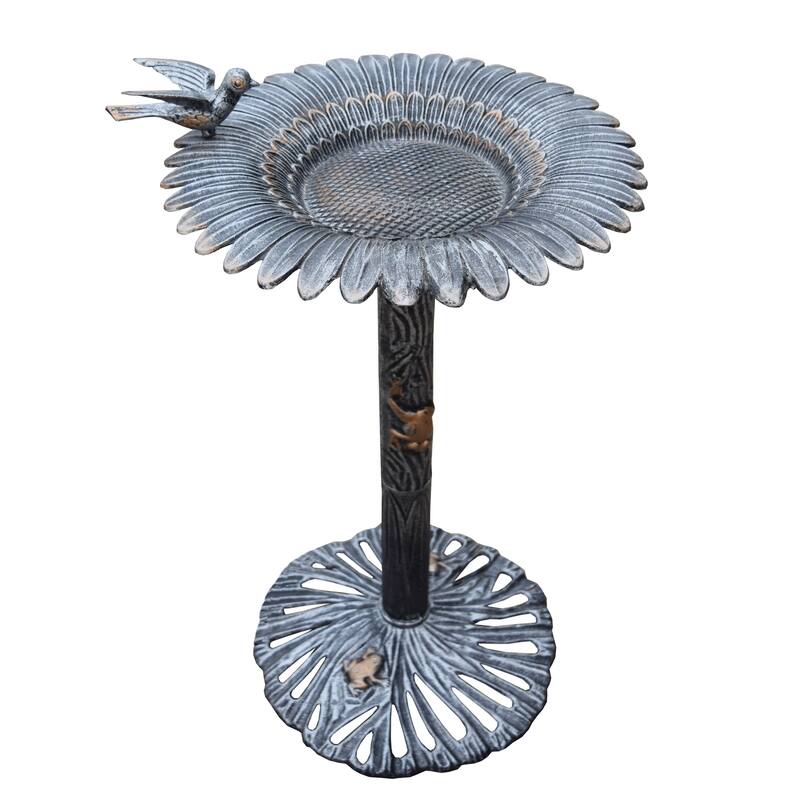 Premium Sunflower Bird Bath
