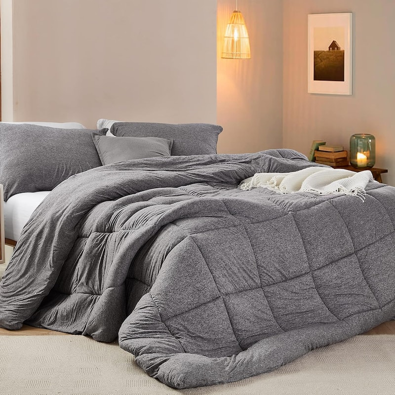 Summertime - Coma Inducer® Oversized Comforter - Morning Gray - Alaskan King