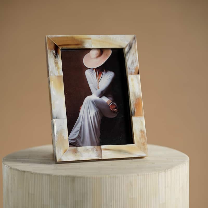 Laval Matt White Bone Photo Frame-5" x 7"