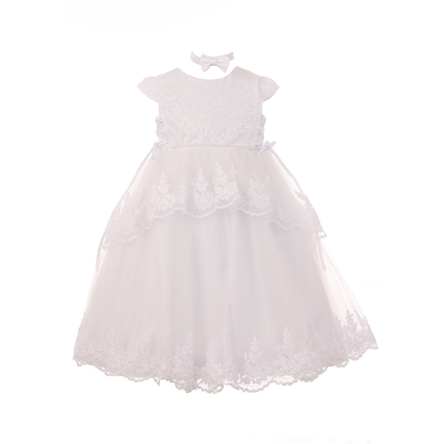 white cap dress
