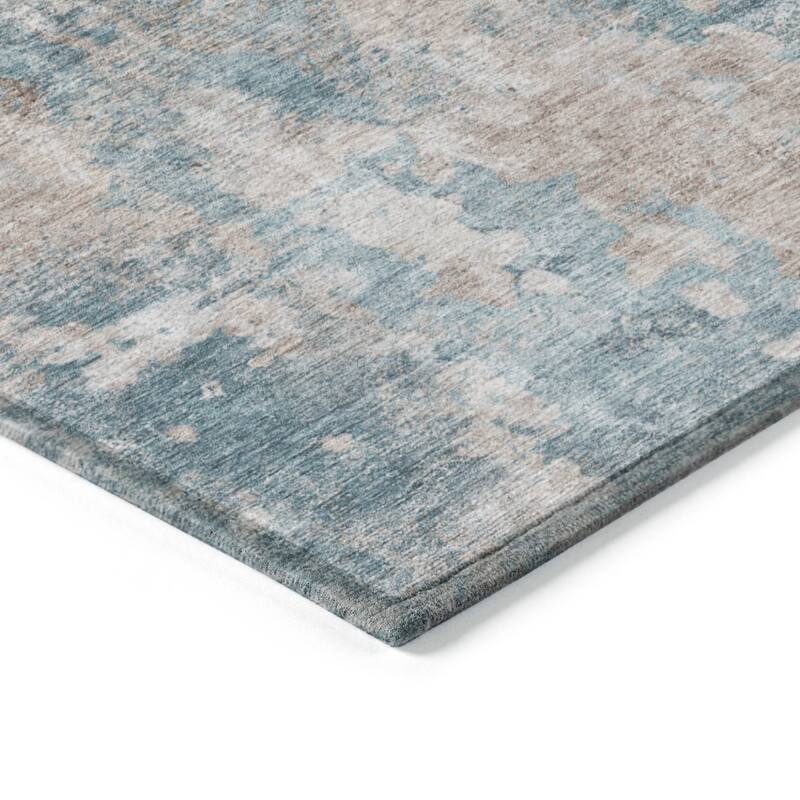 Alfina Unique Abstract Weather Resistant Classic Meets Modern Outdoor Rug