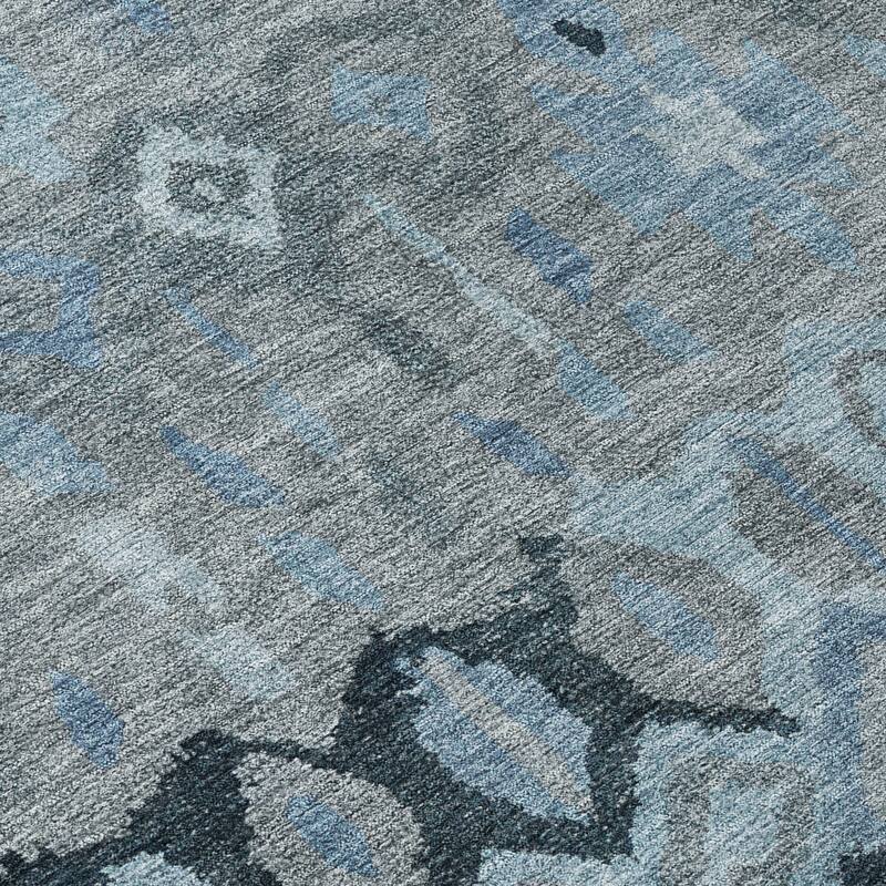 Machine Washable Indoor/ Outdoor Boho Moroccan Chantille Rug