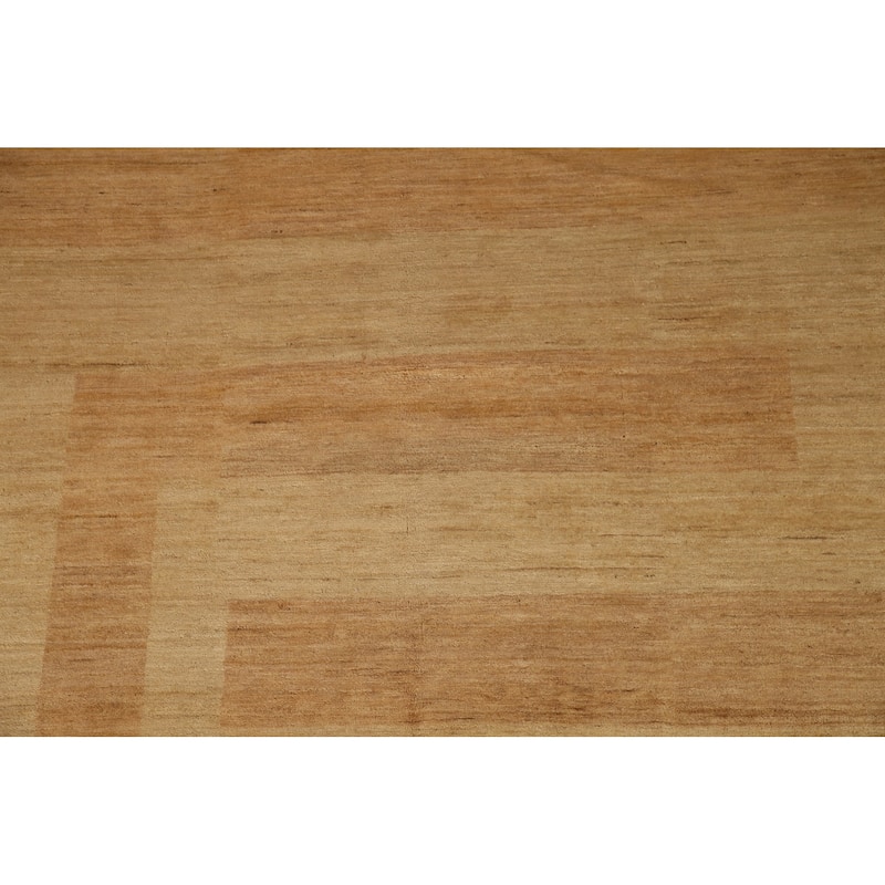 Vegetable Dye Modern Gabbeh Oriental Area Rug Hand-Knotted Wool Carpet - 6'10" x 8'0"