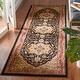preview thumbnail 35 of 50, SAFAVIEH Lyndhurst Feryal Traditional Oriental Medallion Rug 8' Runner - Black/Red