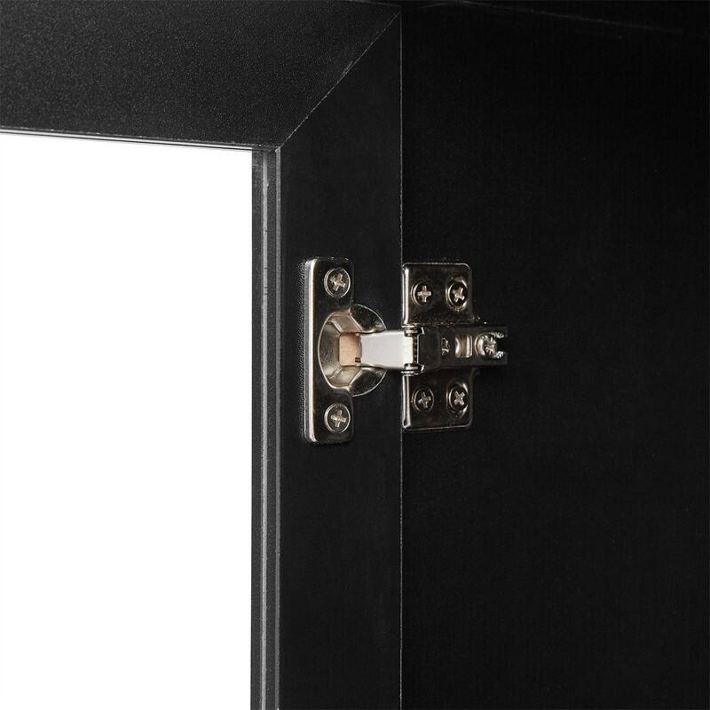 Freestanding Bathroom Storage Cabinet with 4 Doors and 1 Drawer, Tall Bathroom Floor Cabinet with Adjustable Shelf