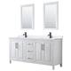 Option White, Black Trim, White Quartz Top