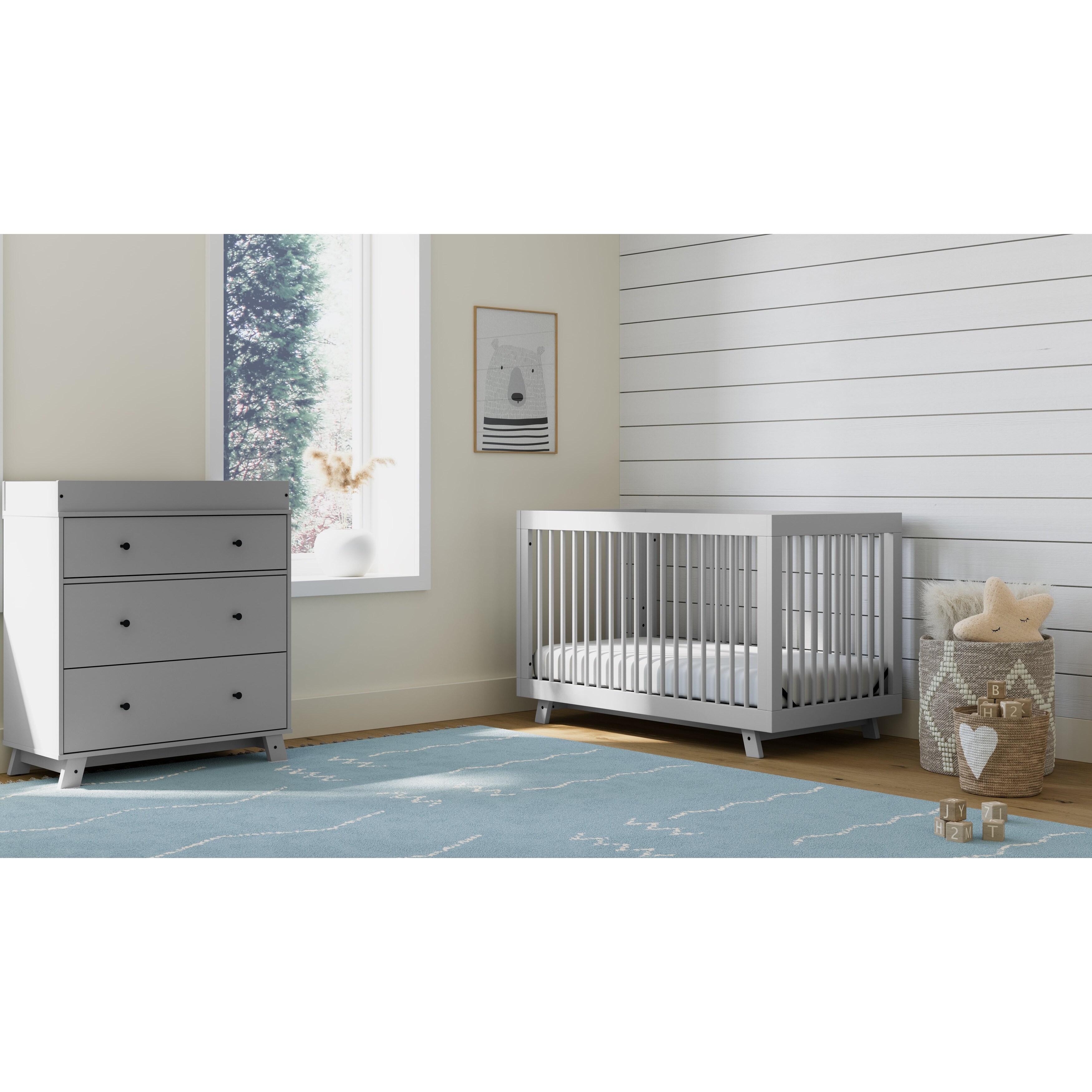 Beckham 3 Drawer Changing Table Dresser, Pebble Gray - Bed Bath & Beyond -  36274156