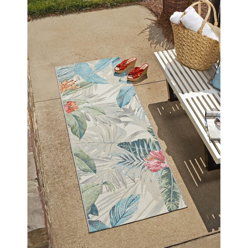 Outdoor Turgh Collection Area Rug - Multi - 2'x6'