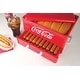 preview thumbnail 3 of 4, Nostalgia Large Coca Cola Hot Dog Steamer - 24 hot dogs