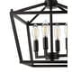 preview thumbnail 6 of 21, Milton Mini Lantern 4-Light Iron Modern Farmhouse LED Flush Mount, by JONATHAN Y