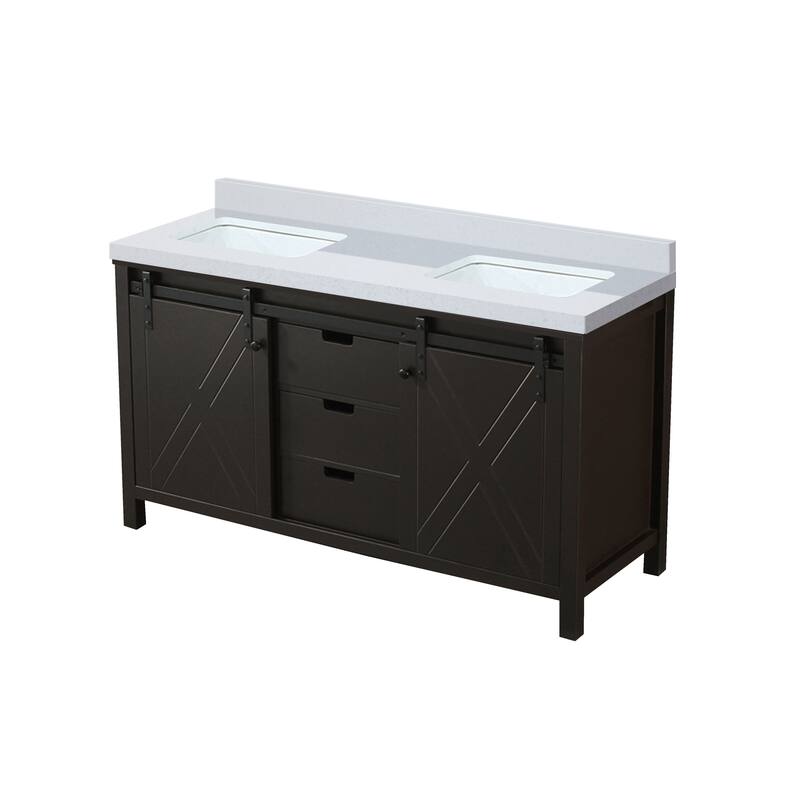 Marsyas Bath Vanity and White Quartz Countertop