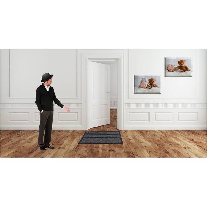 Superio Non-Slip Doormat for Entry, 18" x 30", Waterproof, Mat