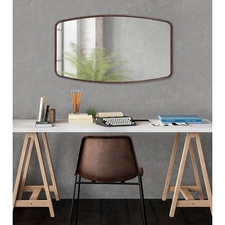 Kate and Laurel Caskill Barrel-shaped Framed Wall Mirror