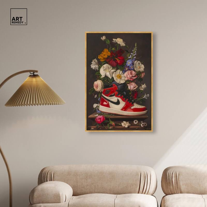 Sneaker Bouquet II Canvas by Art Remedy