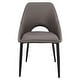 preview thumbnail 38 of 83, Amalfi Mid-Century Modern Upholstered Dining Chair - Open Back Side Chair with Metal Legs for Kitchen, Dining Room & Living Room