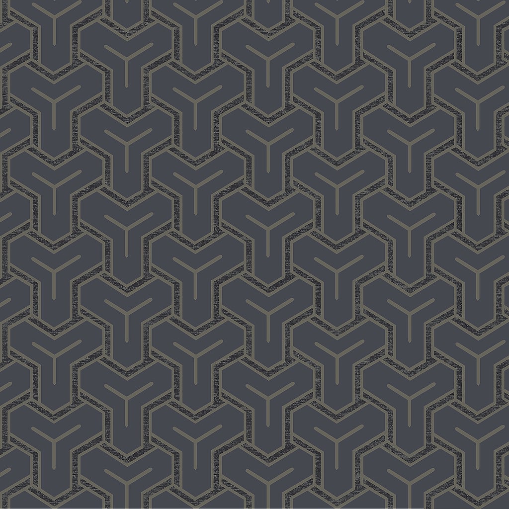 Advantage Gautier Blue Tessellate Wallpaper