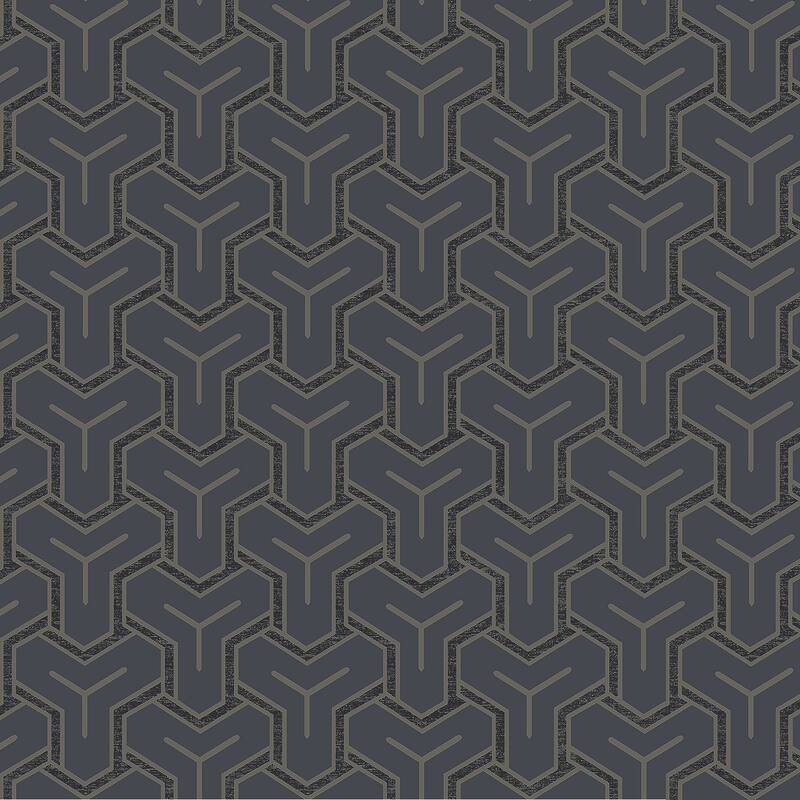 Advantage Gautier Blue Tessellate Wallpaper