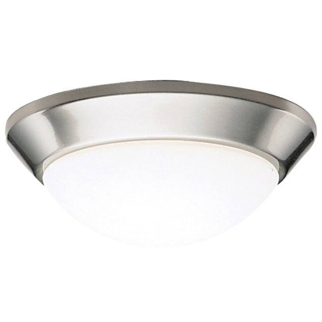 Kichler Ceiling Space Single Light 10" Wide Flush Mount Ceiling - Brushed Nickel
