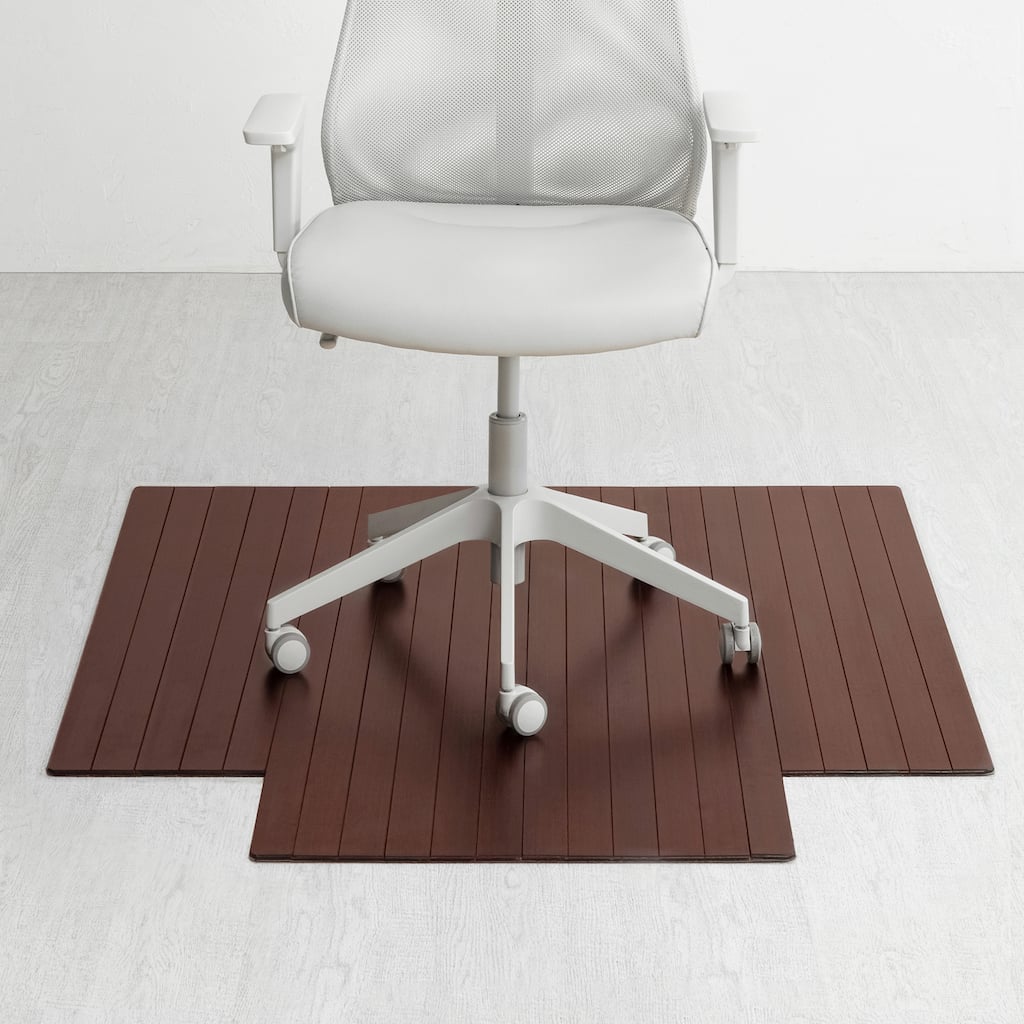 Eco Bamboo Standard Cherry Chair Mat with lip (44 x 52)
