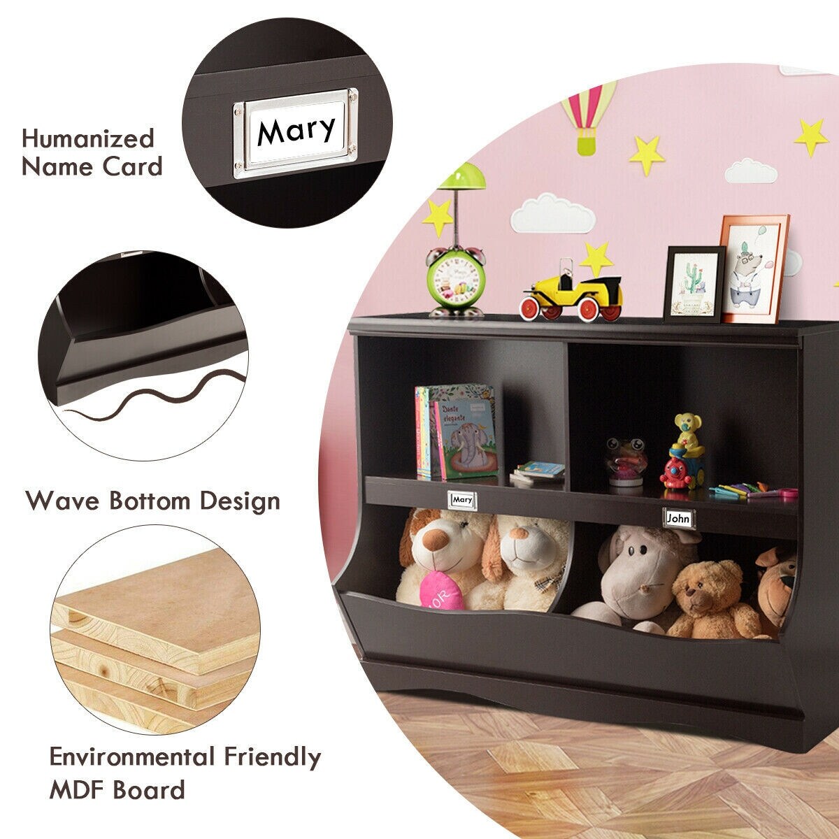 childrens toy storage and bookcase unit