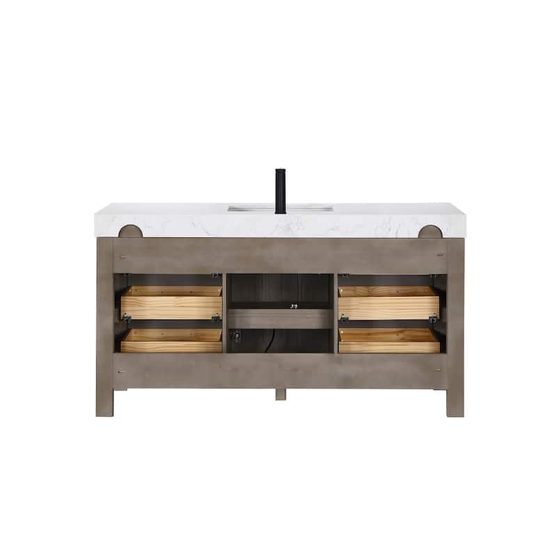 Miseno MV-NM-703860 León 60" Free Standing Single Basin Vanity Set