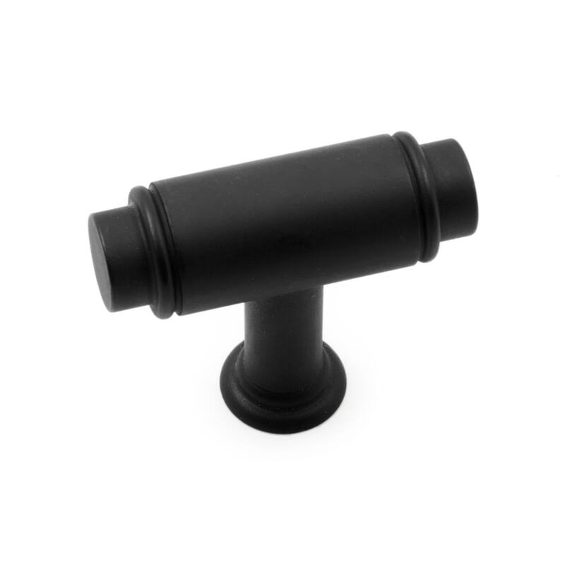 RK International Cylinder 1-5/8 Inch Bar Cabinet Knob - Black