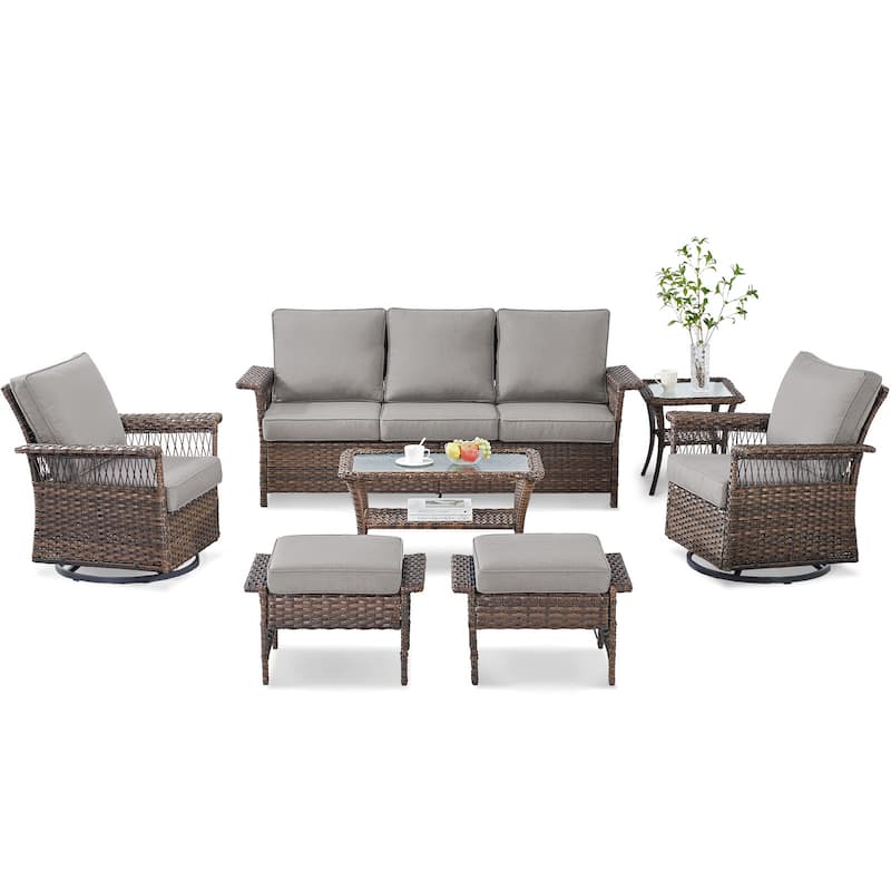 Outdoor Glider Chair with Soft Cushion