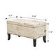 preview thumbnail 3 of 25, Adeco Storage Ottoman Bench Fabric Patterned Rectangular Toy Chests