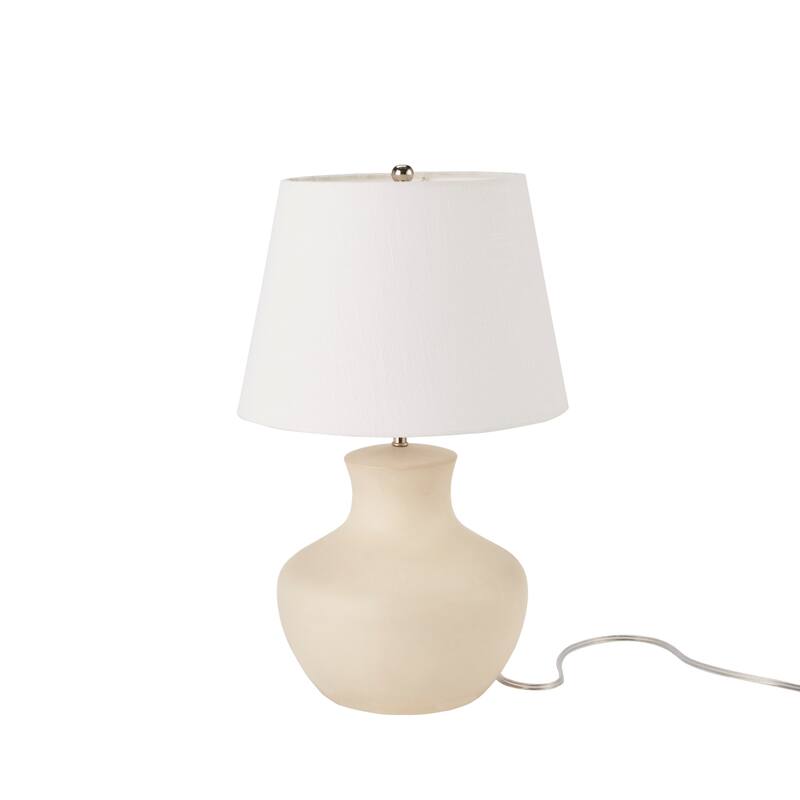 Nourison 18" Smooth Ceramic Gourd Table Lamp