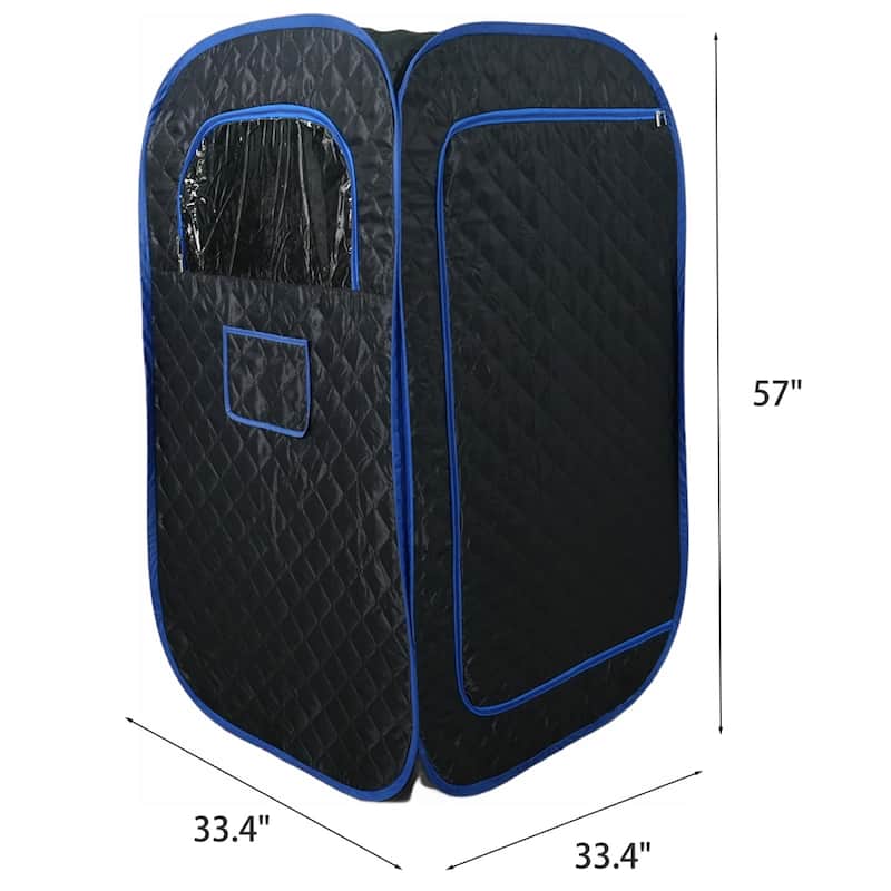 33.4 in.W Portable Steam Sauna with 3L Steamer with Remote Control