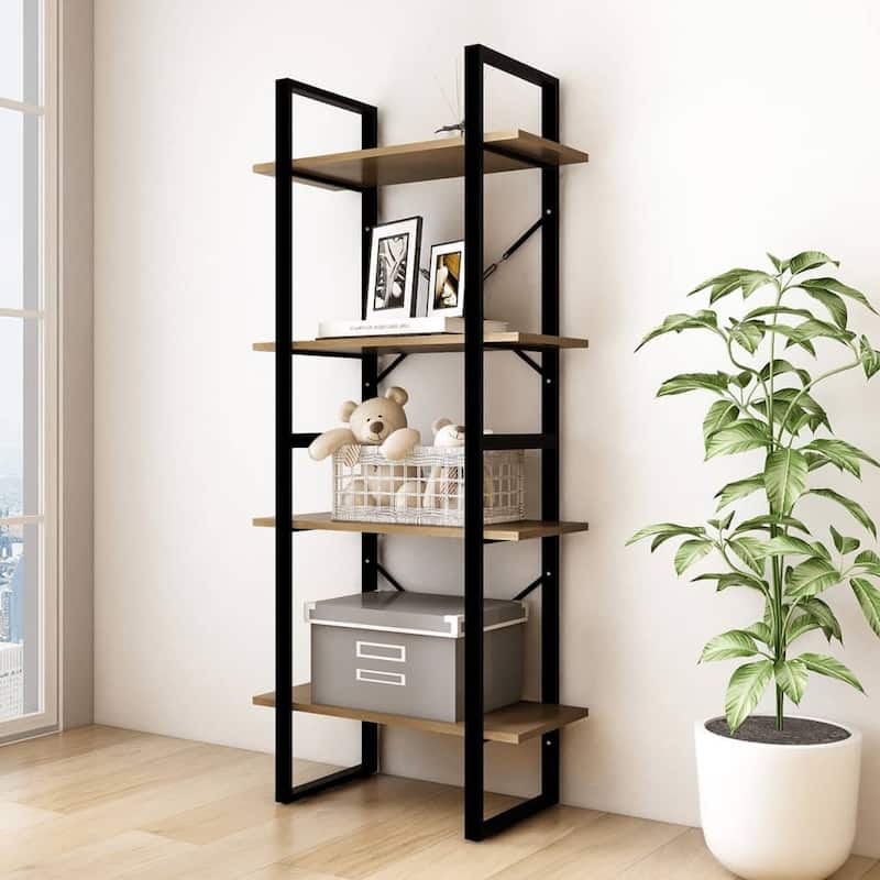 vidaXL Bookshelf Book Cabinet Shelving Unit for Living Room Engineered Wood