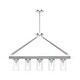 preview thumbnail 3 of 8, Hunter Devon Park 5-Light Linear Chandelier - Kitchen Island, Dining Room - Rustic, Farmhouse