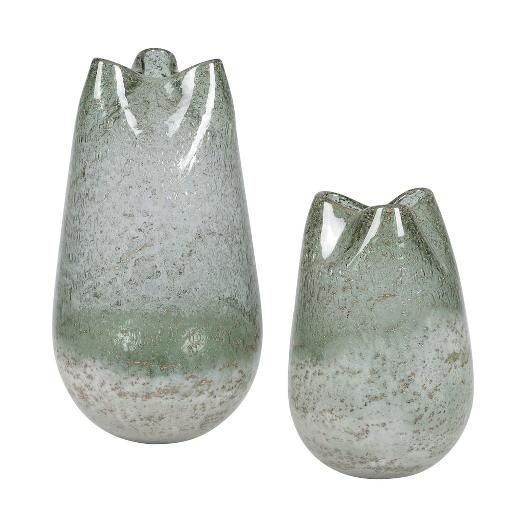 Uttermost Chianti Seeded Glass Vases (Set of 2)