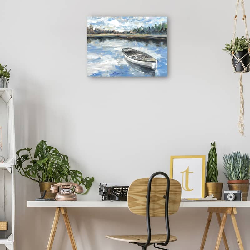 Morning Lake By Sandy Doonan Canvas Art Print