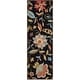 preview thumbnail 7 of 16, SAFAVIEH Handmade Four Seasons Anissa Floral Rug 2'3" x 6' Runner - Black/Purple - Runner