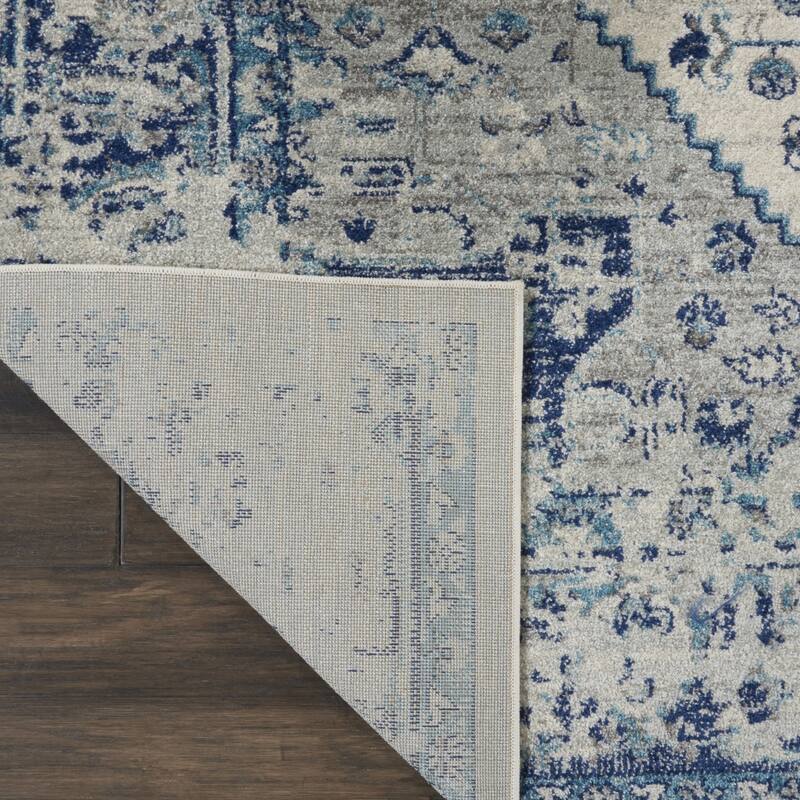 HomeRootsFloral Medallion Transitional Rectangle Area Rug - 142' X '106' X '0.5