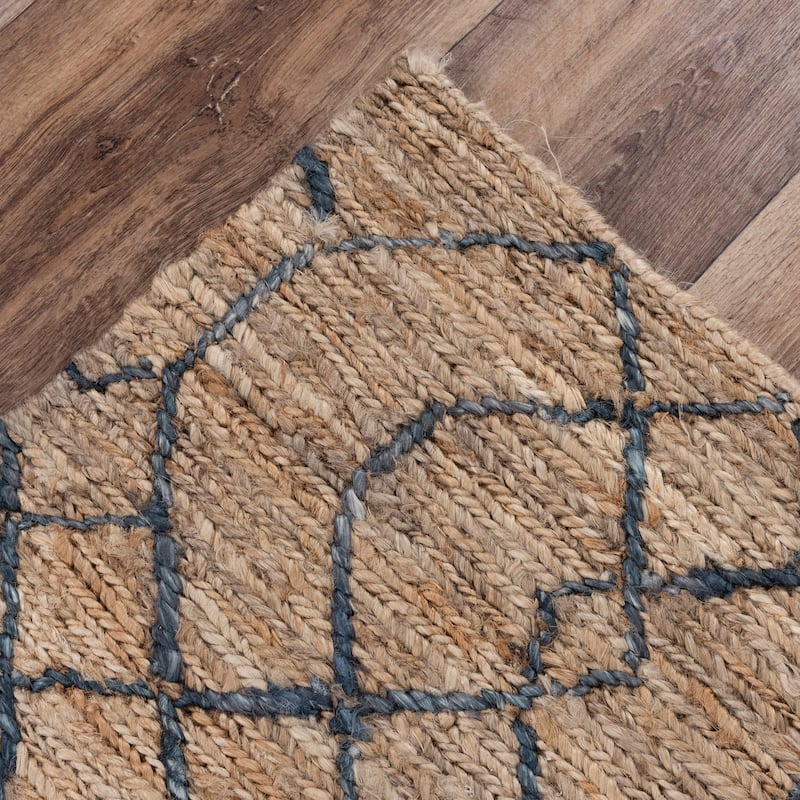 Alora Decor Bali Natural Tone Hand-woven Dhurrie Jute Rug