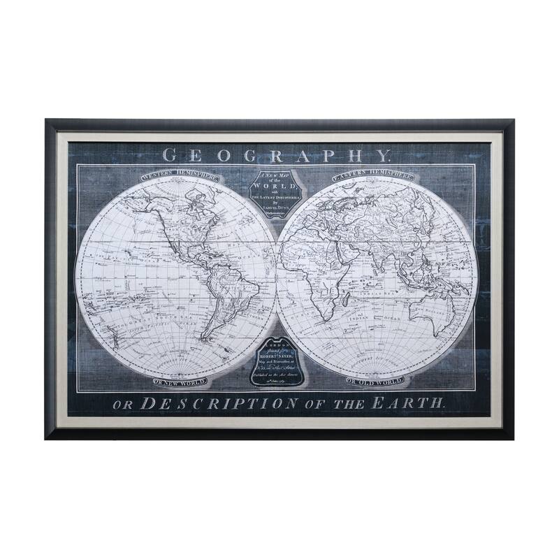 Old World Globe Framed Art Print