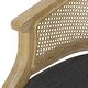 preview thumbnail 13 of 24, Roomfitters Natural Rattan Barrel Accent Chair, Cane Woven Backrest with Upholstered Seat