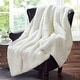 preview thumbnail 89 of 111, Heavy FauxFur Throw -50''x60''/60''x80'' 60" x 80" - Antique White