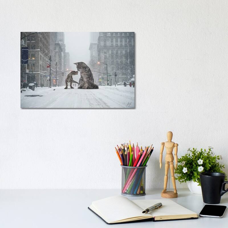 iCanvas "Flirting" by Kathrin Federer Canvas Print - 8x12x0.75