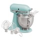 preview thumbnail 4 of 50, KitchenAid Refurbished Artisan® Series 5 Quart Tilt-Head Stand Mixer, RRK150 Aqua Sky