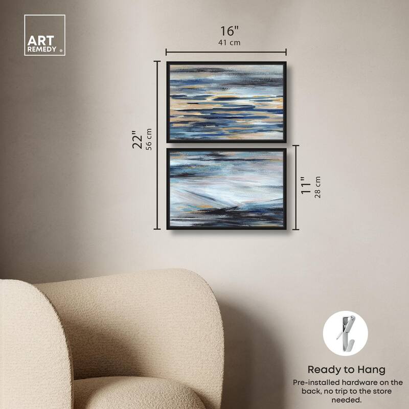 Endless Sea Canvas Set of 2 by Art Remedy